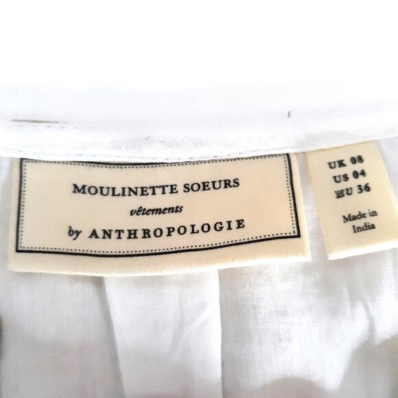 Moulinette Soeurs Skyler Shine Gold Lace Blouse - Picture 8 of 11